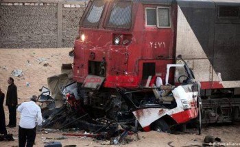 حادث اصطدام قطار القاهرة أسوان ومصرع  أحد الأشخاص