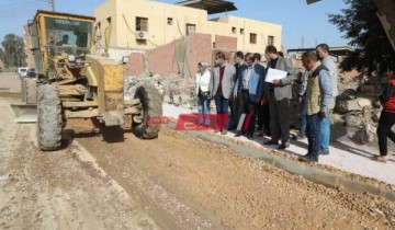 السكرتير العام يتفقد جميع أعمال رفع كفاءة وتوسعه عدد من شوارع محافظة المنوفية