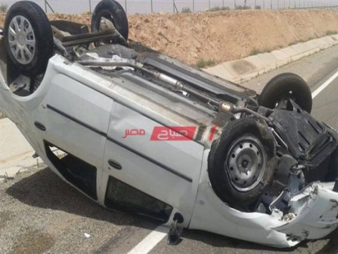 مصرع وإصابة شخصان إثر حادث انقلاب سيارة طريق رأس غارب – الزعفرانه