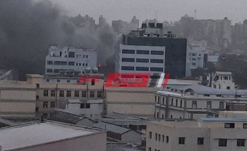 بالفيديو اندلاع حريق محدود في ميناء الإسكندرية