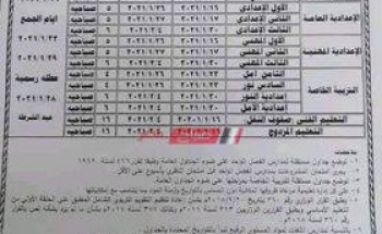 رسمياً جدول امتحانات الترم الأول 2021 محافظة الشرقية ابتدائي وإعدادي – تعرف على مواعيد جدول امتحانات نصف العام 2021