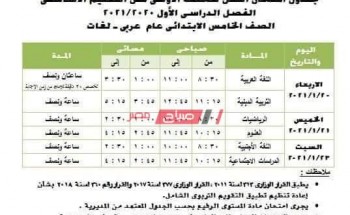 جدول امتحانات الترم الأول محافظة الجيزة 2021 جميع صفوف النقل والشهادة الإعدادية