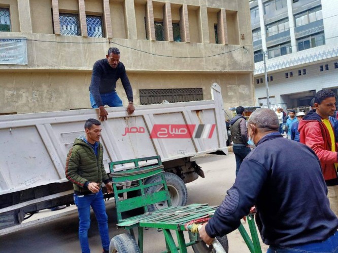 حملات إزالة تعديات وإشغالات مكبرة في أحياء محافظة الإسكندرية