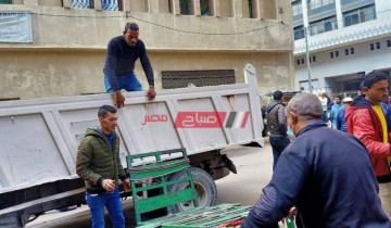 حملات مكثفة لإزالة الإشغالات والتعديات بأحياء الإسكندرية
