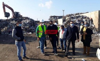 نائب المحافظ يتابع سير العمل بمصنع تدوير القمامة لانتاج الوقود البديل بمحافظة بورسعيد