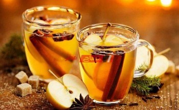 طريقة عمل مشروب التفاح الساخن بالقرفة بمكونات بسيطة وبطعم لذيذ ومميز