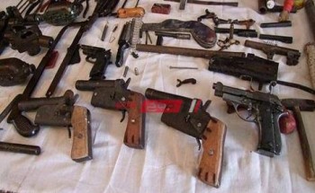 أمن أسيوط يضبط 45 قطعة سلاح متنوعة خلال حملة أمنية 