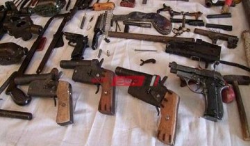 أمن أسيوط يضبط 45 قطعة سلاح متنوعة خلال حملة أمنية 