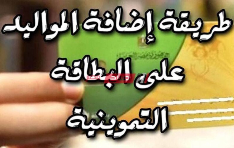 خطوات تسجيل الافراد والمواليد الجدد على بطاقة التموين عبر موقع دعم مصر