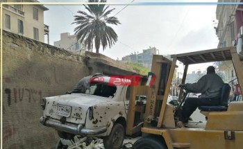 حملات مكبرة لرفع السيارات المتهالكة والمتروكة على جانبي الطرق بالإسكندرية