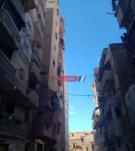 إخلاء عقارين مأهولين بالسكان بسبب حدوث ميل بهما بحي غرب في الإسكندرية