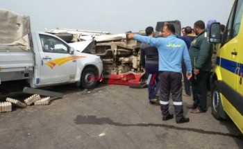 إصابة 7 مواطنين جراء حادثى تصادم فى الشرقية