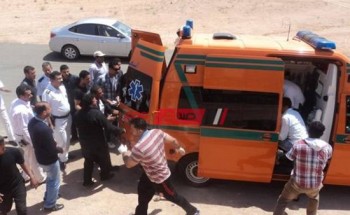 إصابة 5 مواطنين جراء حادث انقلاب على الطريق الصحراوى الغربى بالمنيا
