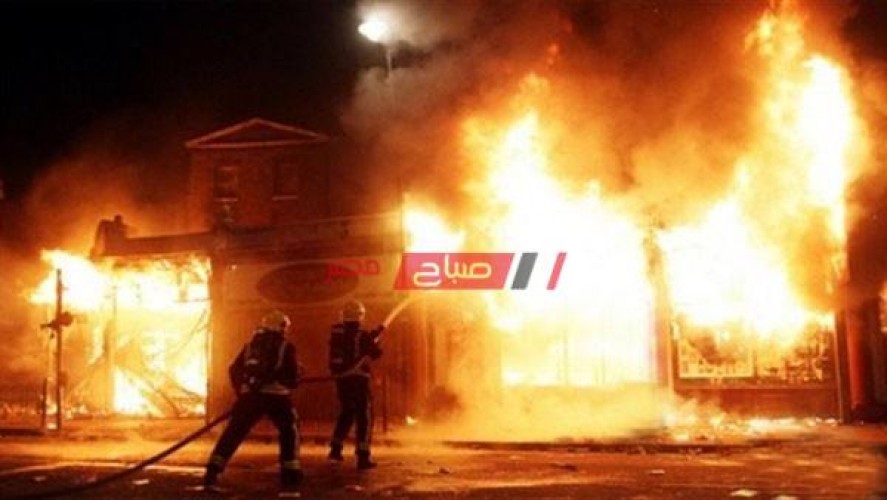 الحماية المدنية تسيطر على حريق نشب بمحل دهانات بمدينة طنطا