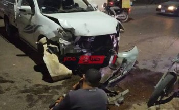 إصابة 5 مواطنين جراء حادث انقلاب طريق السويس- الأدبية