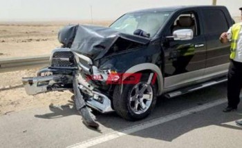 إصابة 5 مواطنين جراء حادث تصادم مرورى فى كفر الشيخ