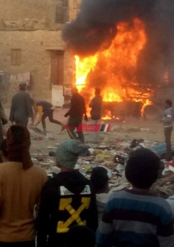 الحماية المدنية تسيطر على حريق شب بمنطقة خور عواضة شرق مدينة أسوان