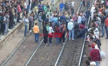 مصرع شخص دهساً أسفل عجلات القطار أثناء عبوره شريط السكة الحديد بالحوامدية