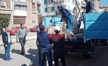 إزالة اشغالات اسواق مدينة رأس البر في حملة مكبرة
