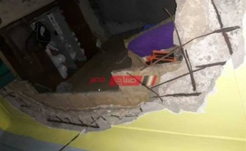 إصابة سيدة في انهيار أجزاء من عقار بمنطقة منشية النزهة في الإسكندرية