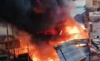 اندلاع حريق هائل بنفق محطة الزقازيق يلتهم عدد من المحلات ويسبب خسائر فادحة
