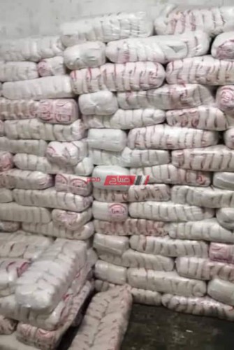 تفاصيل ضبط 18 ألف كيلو سكر مدعم داخل مصنع مشبك ومخزن في حملة مكبرة بدمياط