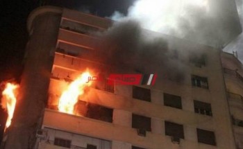 الحماية المدنية تسيطر علي حريق شقة سكنية بمنطقة كليوباترا في الإسكندرية