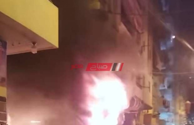 اندلاع النيران داخل مخزن ورق بمحافظة الإسكندرية