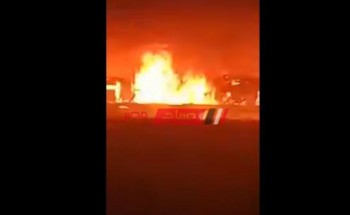 بالفيديو اخماد حريق هائل نشب في مزرعة دواجن بدمياط دون وفيات