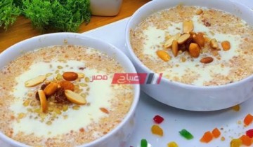طريقة عمل البليله بالكنافة من قائمة الحلويات بعد الإفطار في رمضان الكريم 2021