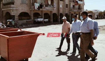 رئيس مدينة دمياط والسكرتير العام المساعد يتفقدان منطقه شطا