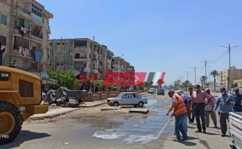 سكرتير عام محافظة دمياط يتفقد اعمال رفع كفاءة طريق شطا