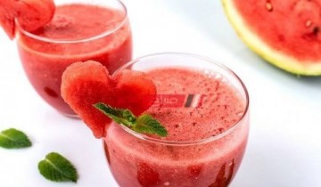 طريقة عمل عصير البطيخ بطعم شهي ولذيذ من مشروبات عيد الفطر المبارك 2021