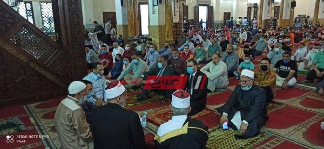 المئات من المواطنين يؤدون صلاة عيد الأضحى بمساجد دمياط