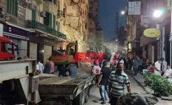 استخراج 3 جثث من أسفل عقار العطارين المنهار في الإسكندرية