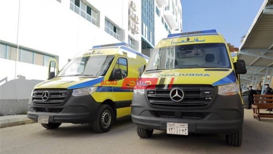 اصابة طفلة صدمتها سيارة ملاكي على طريق محور دمياط