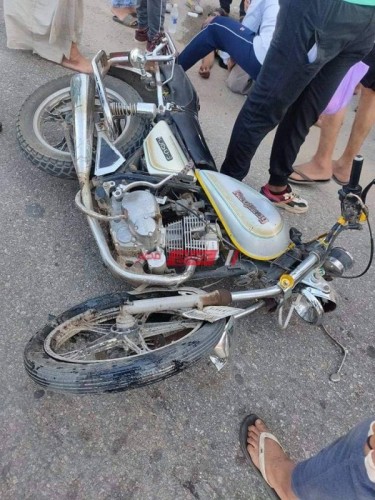 إصابة شخصين فى حادث تصادم بين دراجتين بخارتين على طريق بورسعيد بدمياط