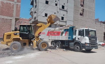 محلية دمياط تعلن رفع مستوى النظافه والإنارة العامة في قرية السنانية