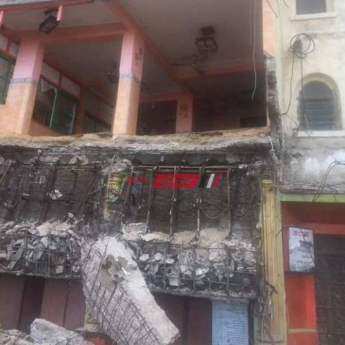 سقوط سقف صالة مطعم شهير بمنطقة بحري في الإسكندرية