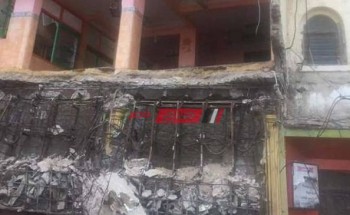 سقوط سقف صالة مطعم شهير بمنطقة بحري في الإسكندرية