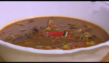طريقة عمل شوربة اللحم بالطماطم والأرز البسمتي وعين الجمل علي طريقة الشيف غادة جميل في عيد الأضحي المبارك 2021
