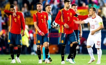 نتيجة مباراة إسبانيا وسويسرا بطولة أمم أوروبا