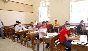 طلاب الأدبي بدمياط ينتهون من امتحان التاريخ للثانوية العامة وسط اجراءات احترازية مشددة