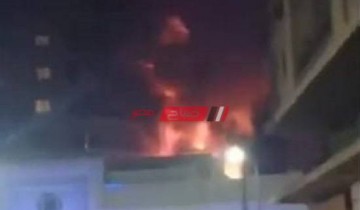نشوب حريق بفندق بكورنيش محافظة الإسكندرية