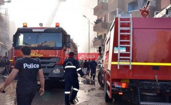 إصابة مواطن في اشتعال النيران بمحل بيتزا في منطقة العجمي بالإسكندرية