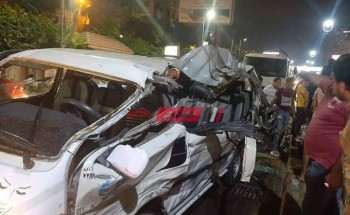 إصابة 7 مواطنين في حادث تصادم سيارة نقل وميكروباص في الإسكندرية
