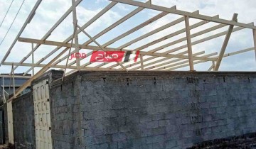 التصدي لاعمال بناء مخالفة بقرية البصارطة بدمياط