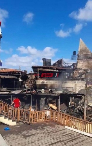 تفاصيل اشتعال النيران في مطعم شهير بمنطقة جليم في الإسكندرية
