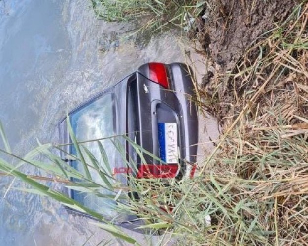 بالصور وفاة استاذ جامعي سقطت سيارتة في مياه ترعة على طريق دمياط – شربين