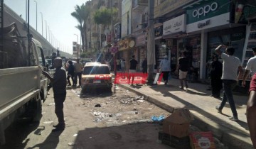 حملات إزالة إشغالات مكثفة في حي العجمي بمحافظة الإسكندرية